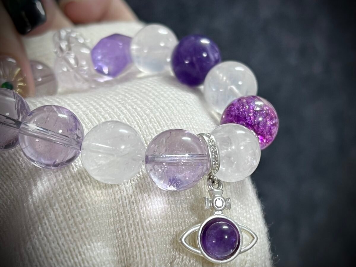 Pig Chinese Zodiac Bracelet with Amethyst