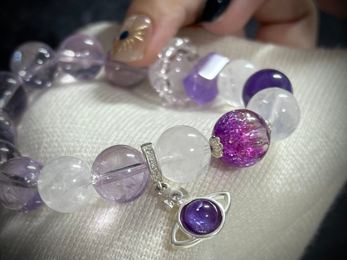 Pig Chinese Zodiac Bracelet with Amethyst