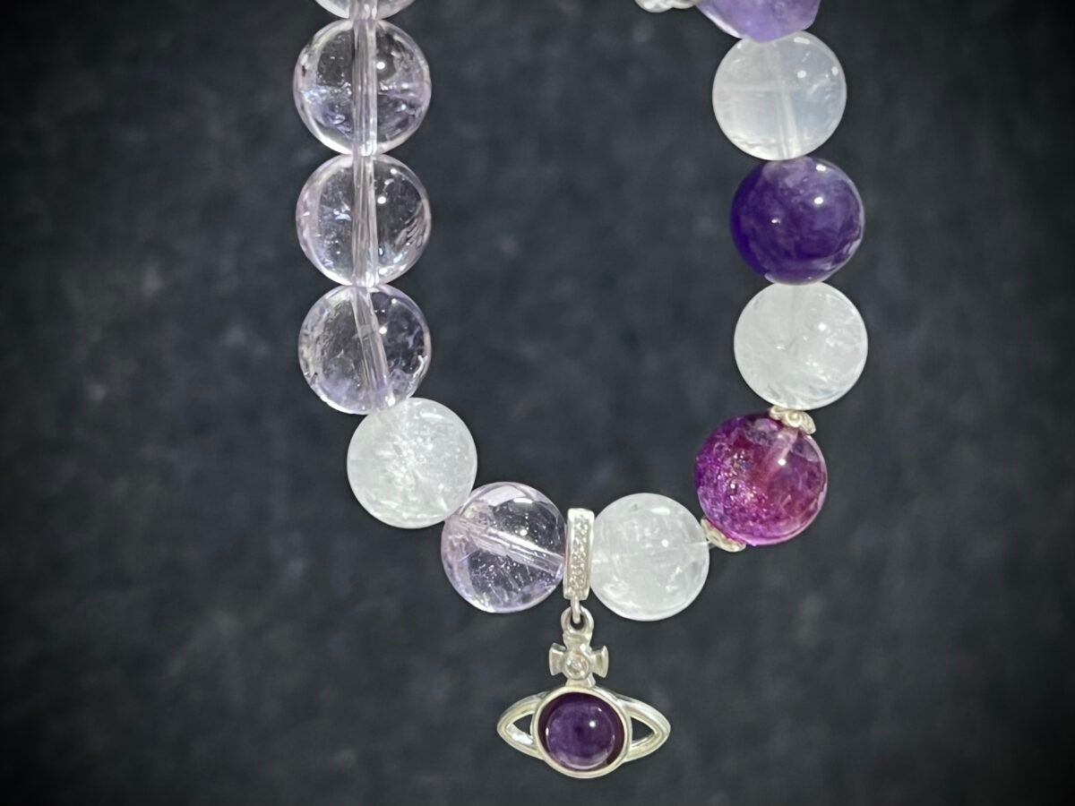 Pig Chinese Zodiac Bracelet with Amethyst