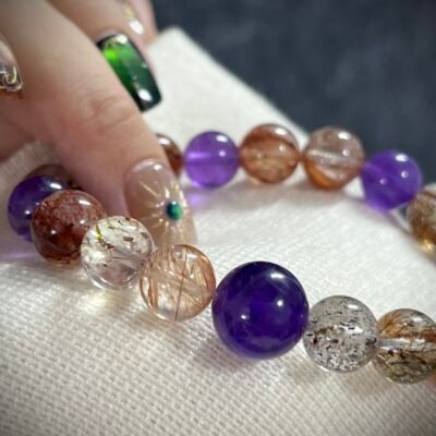 Black Gold Super 7 Bracelet – Perfect for Every Zodiac Sign