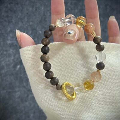 Goat Zodiac Clear Quartz and Citrine