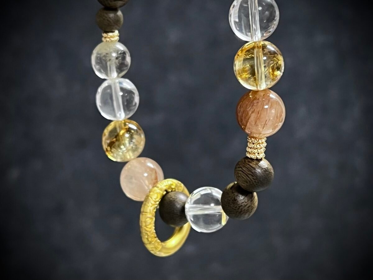 Goat Zodiac Clear Quartz and Citrine