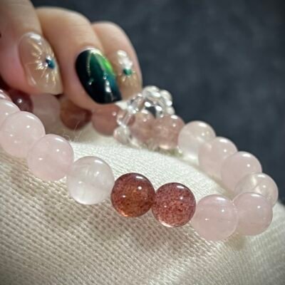 Snake Zodiac Bracelet with Rose Quartz