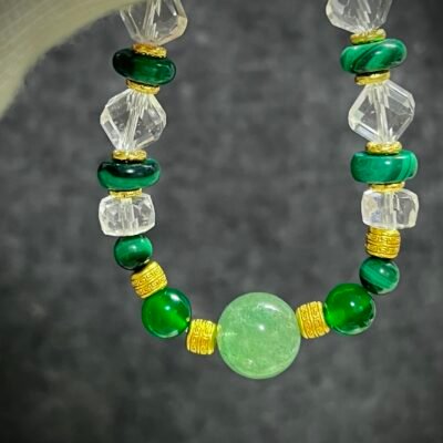 Tiger Zodiac Bracelet with Malachite