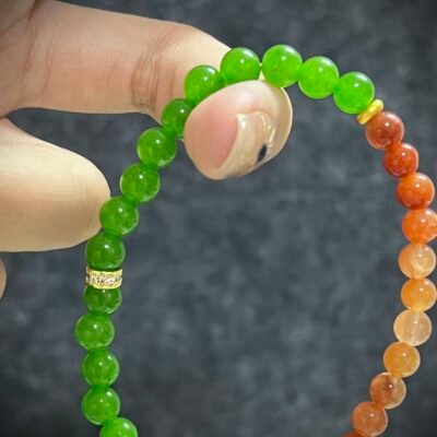 Red and Green Agate Christmas Gift