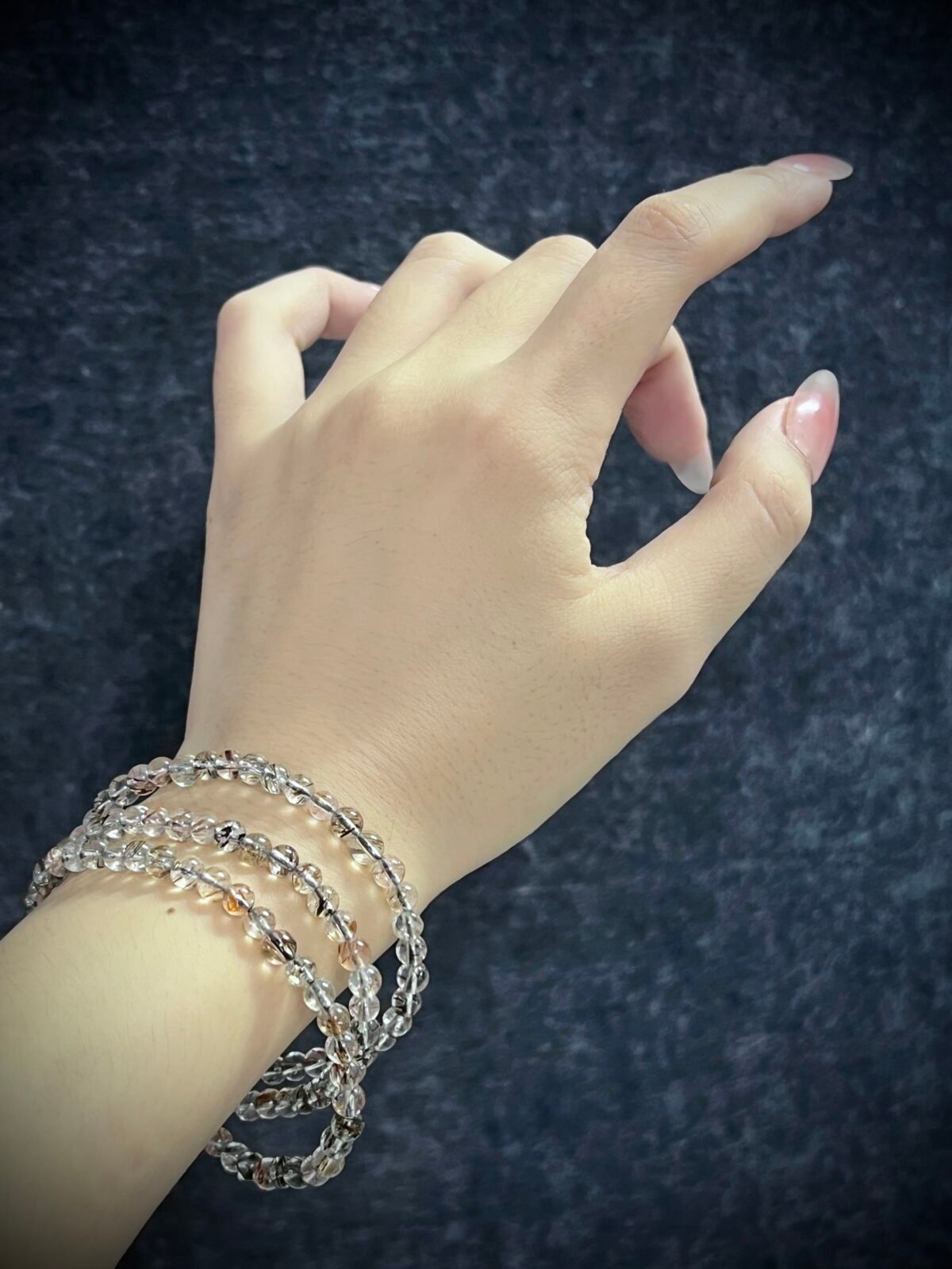 Super Seven Crystal in Black and Gold