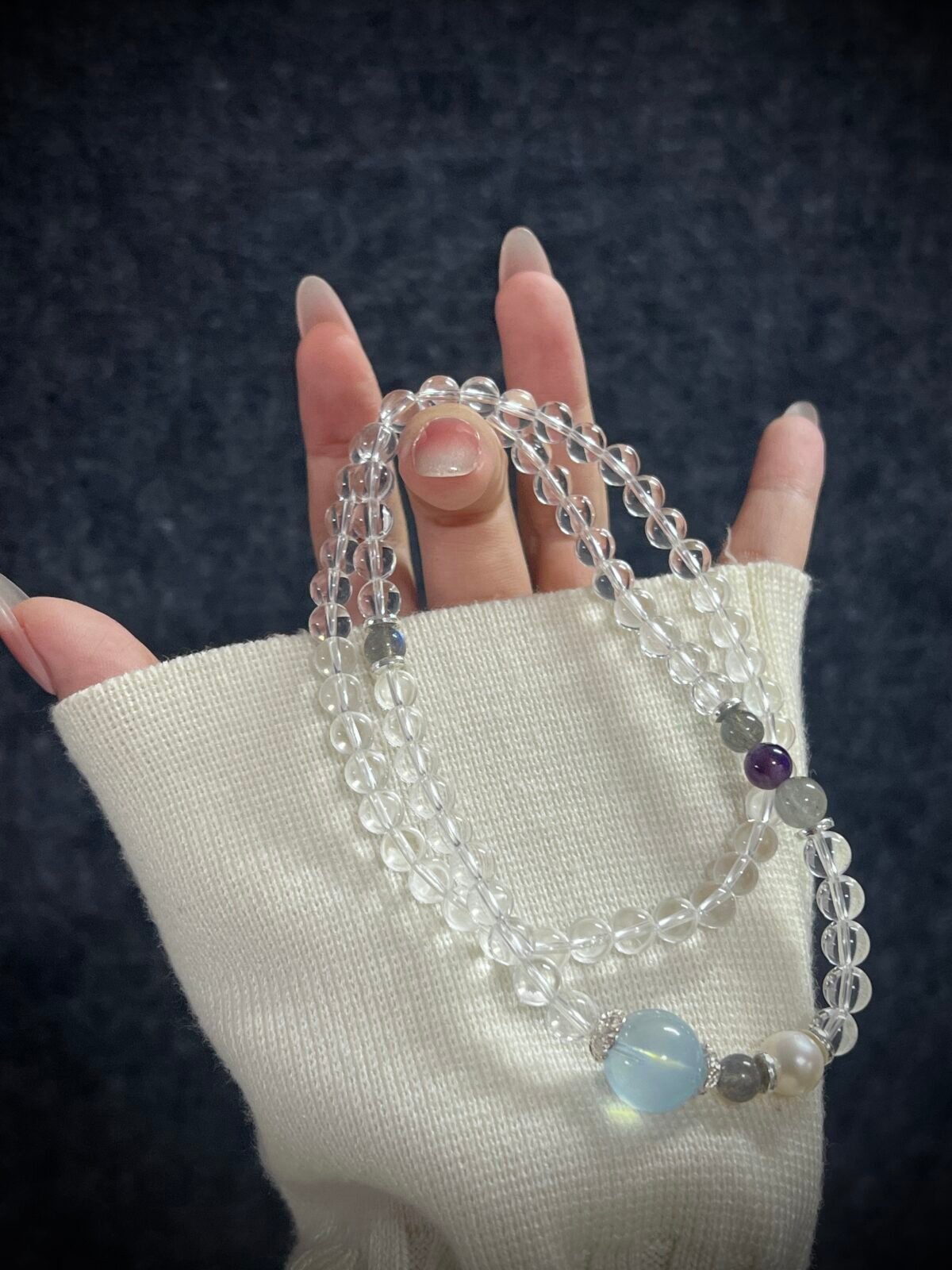 Clear Quartz Aquamarine