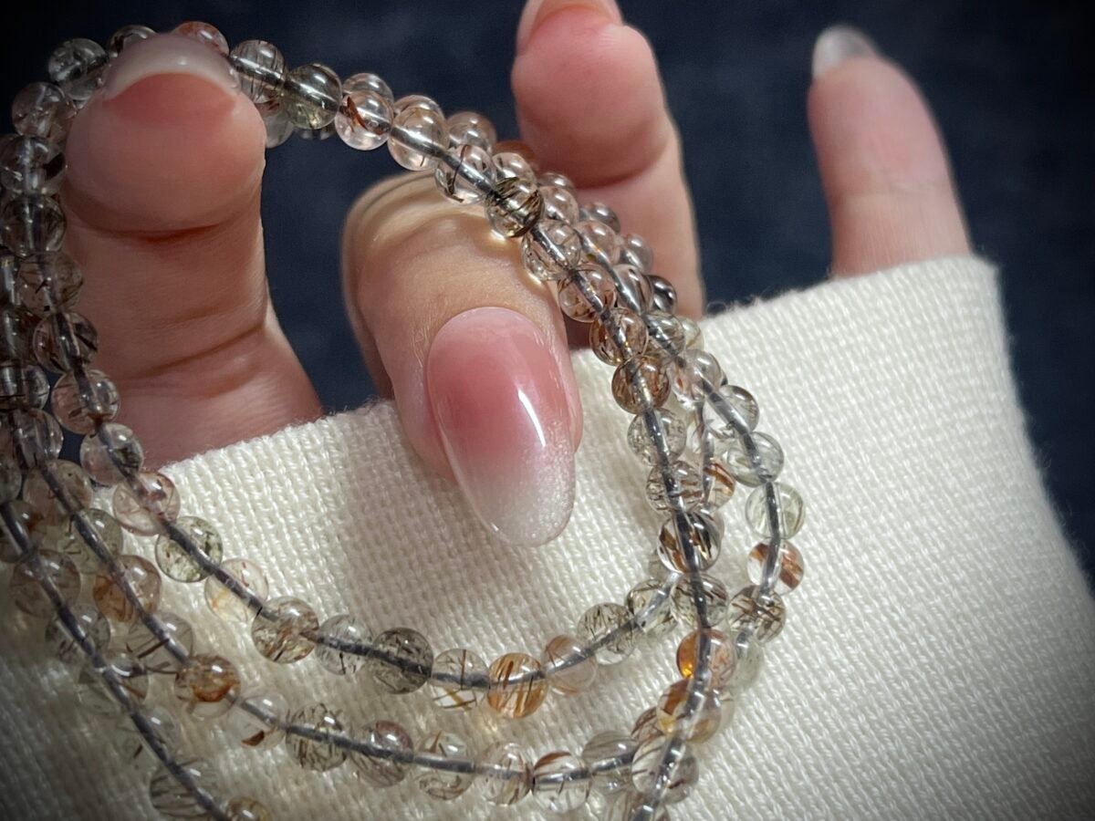 Super Seven Crystal in Black and Gold