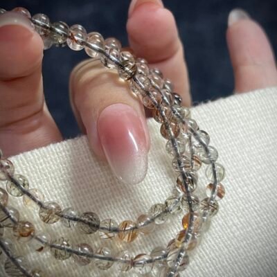 Super Seven Crystal in Black and Gold