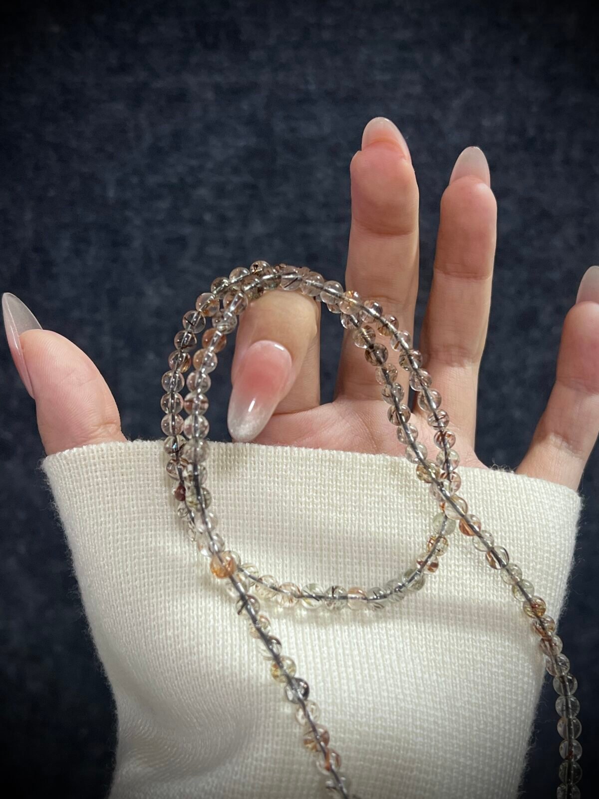 Super Seven Crystal in Black and Gold