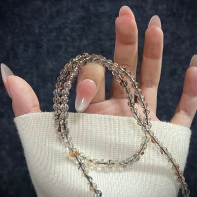 Super Seven Crystal in Black and Gold