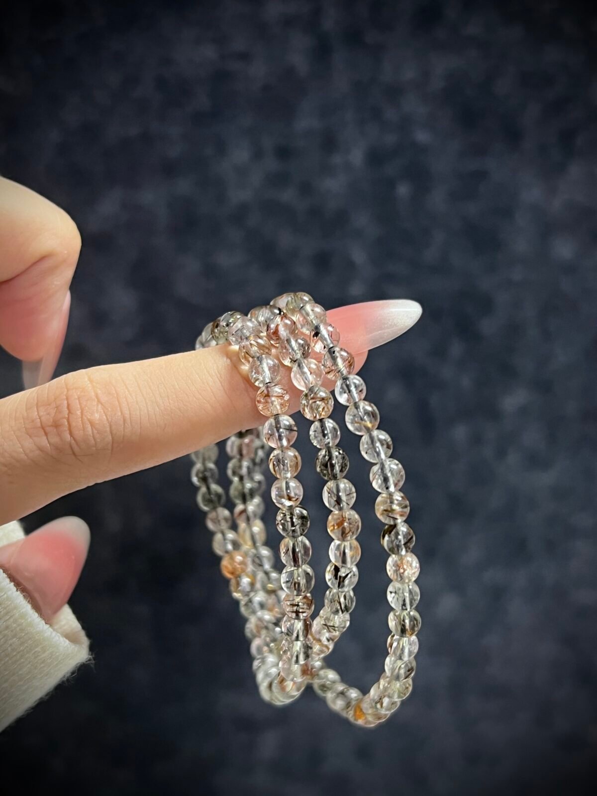 Super Seven Crystal in Black and Gold