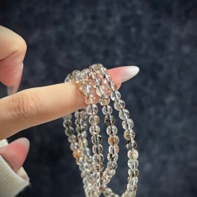 Super Seven Crystal in Black and Gold