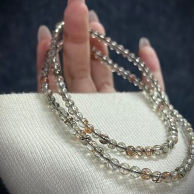 Super Seven Crystal in Black and Gold