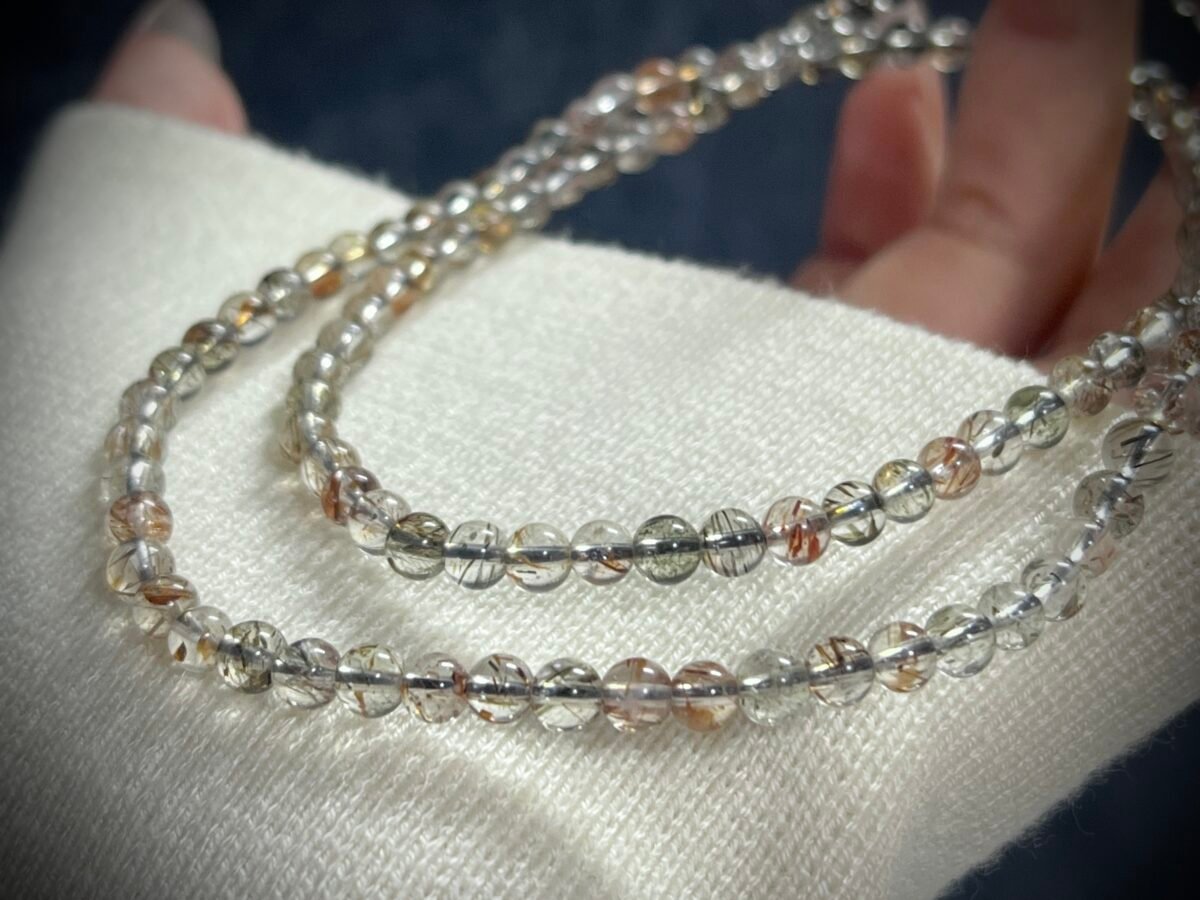 Super Seven Crystal in Black and Gold