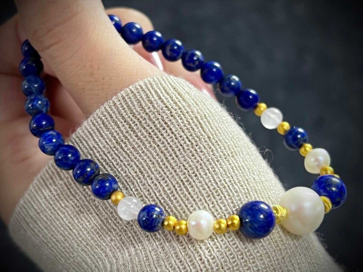 Rabbit Zodiac Bracelet with Lapis Lazuli