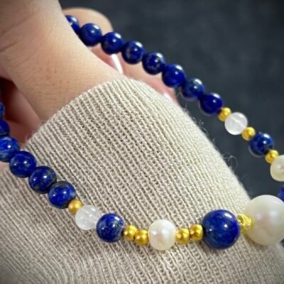 Rabbit Zodiac Bracelet with Lapis Lazuli