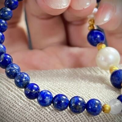 Rabbit Zodiac Bracelet with Lapis Lazuli