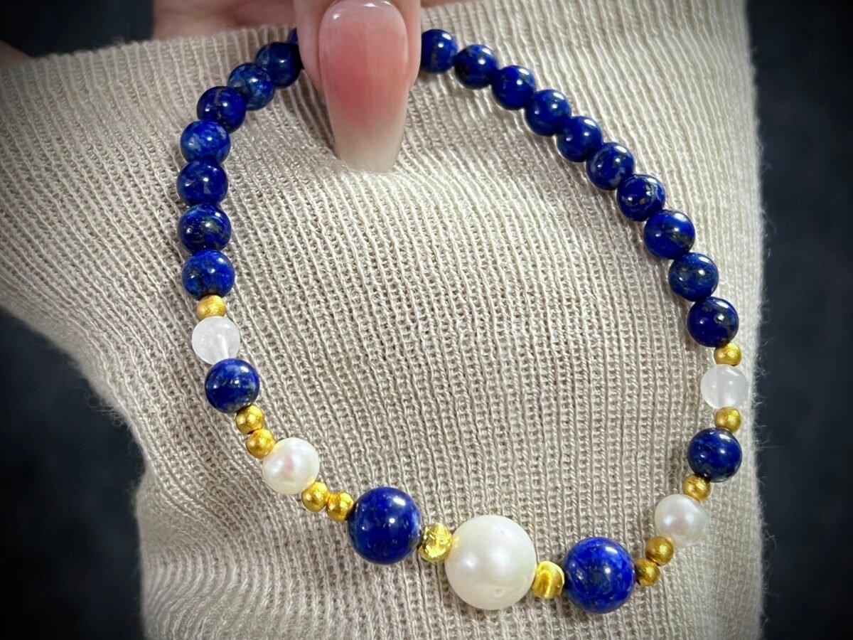 Rabbit Zodiac Bracelet with Lapis Lazuli
