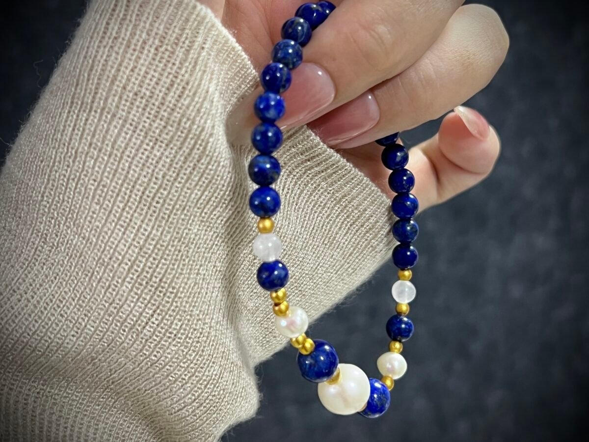 Rabbit Zodiac Bracelet with Lapis Lazuli