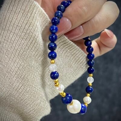 Rabbit Zodiac Bracelet with Lapis Lazuli
