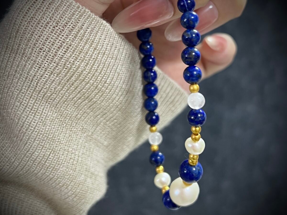 Rabbit Zodiac Bracelet with Lapis Lazuli