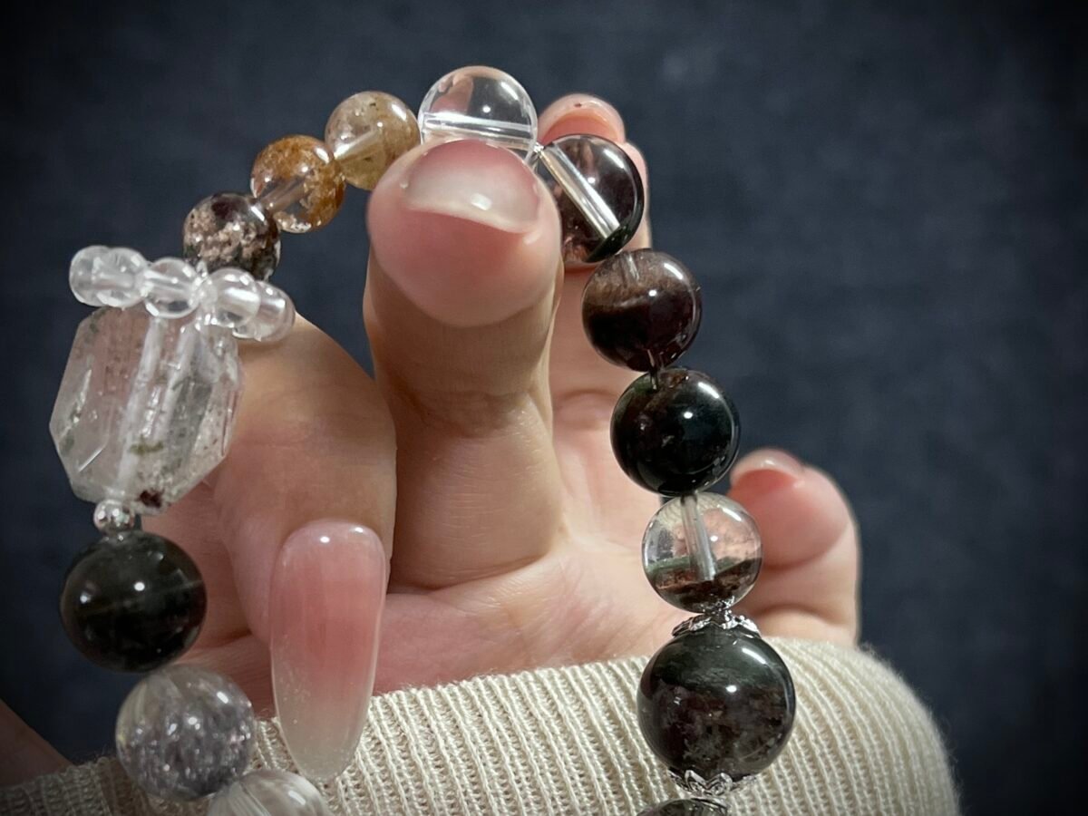 Tiger Chinese Zodiac Green Phantom Quartz