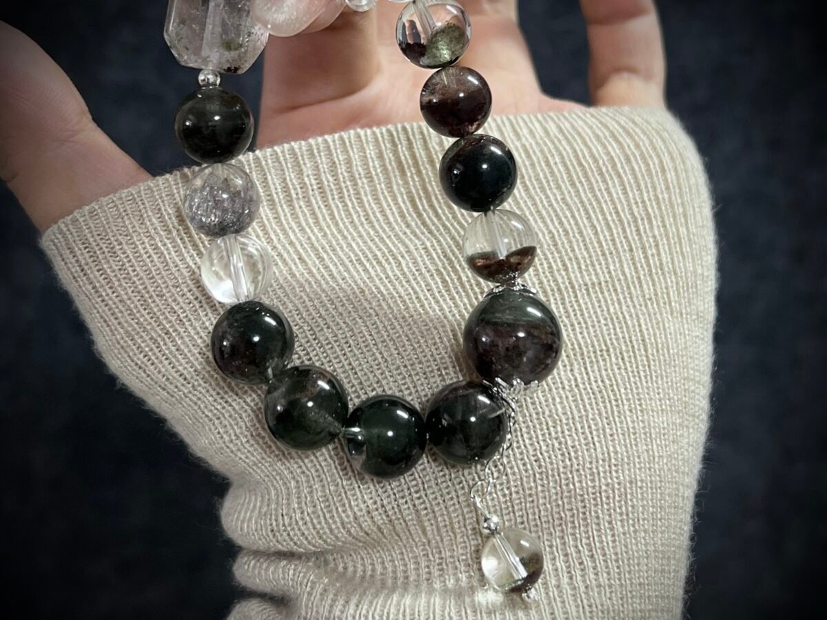 Tiger Chinese Zodiac Green Phantom Quartz