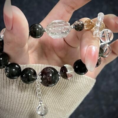 Tiger Chinese Zodiac Green Phantom Quartz