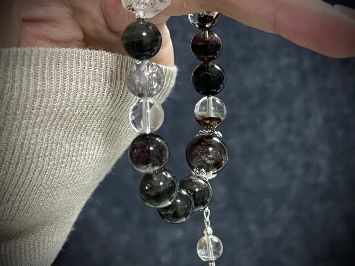 Tiger Chinese Zodiac Green Phantom Quartz