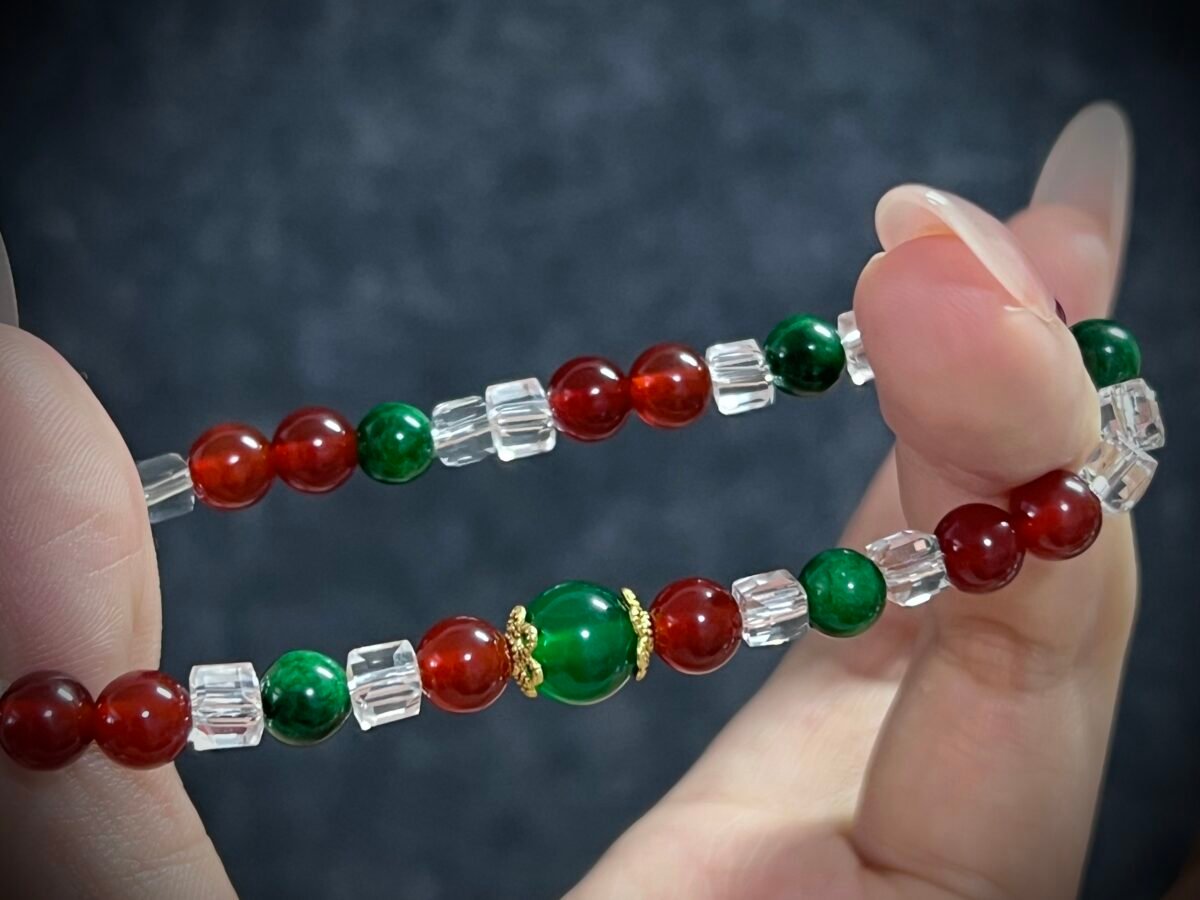 Vibrant Red Agate for Christmas