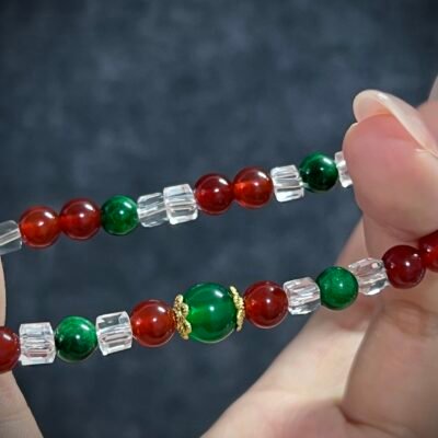 Vibrant Red Agate for Christmas