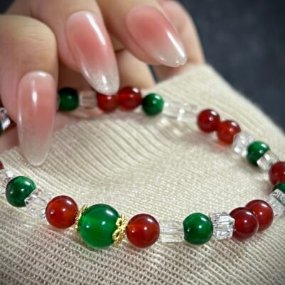 Vibrant Red Agate for Christmas