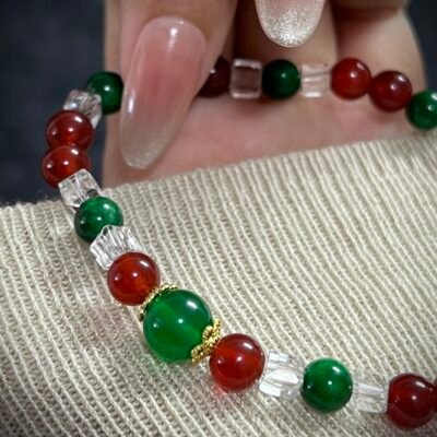 Vibrant Red Agate for Christmas