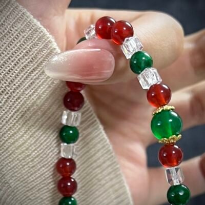 Vibrant Red Agate for Christmas