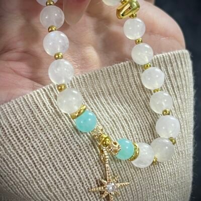 Rabbit Chinese Zodiac White Moonstone