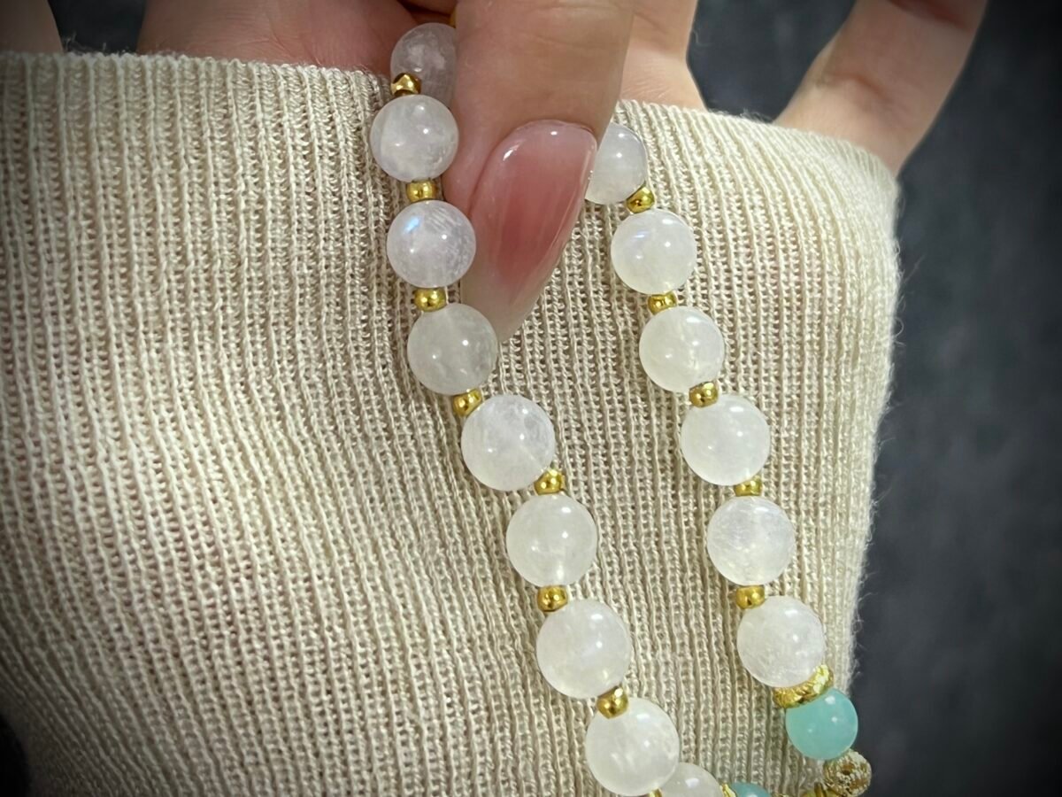 Rabbit Chinese Zodiac White Moonstone