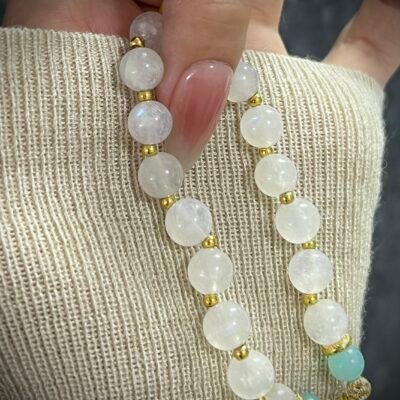 Rabbit Chinese Zodiac White Moonstone