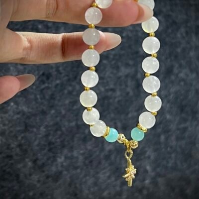 Rabbit Chinese Zodiac White Moonstone