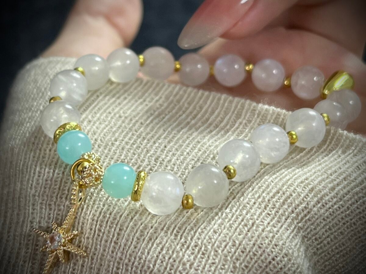 Rabbit Chinese Zodiac White Moonstone