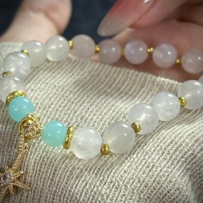 Rabbit Chinese Zodiac White Moonstone