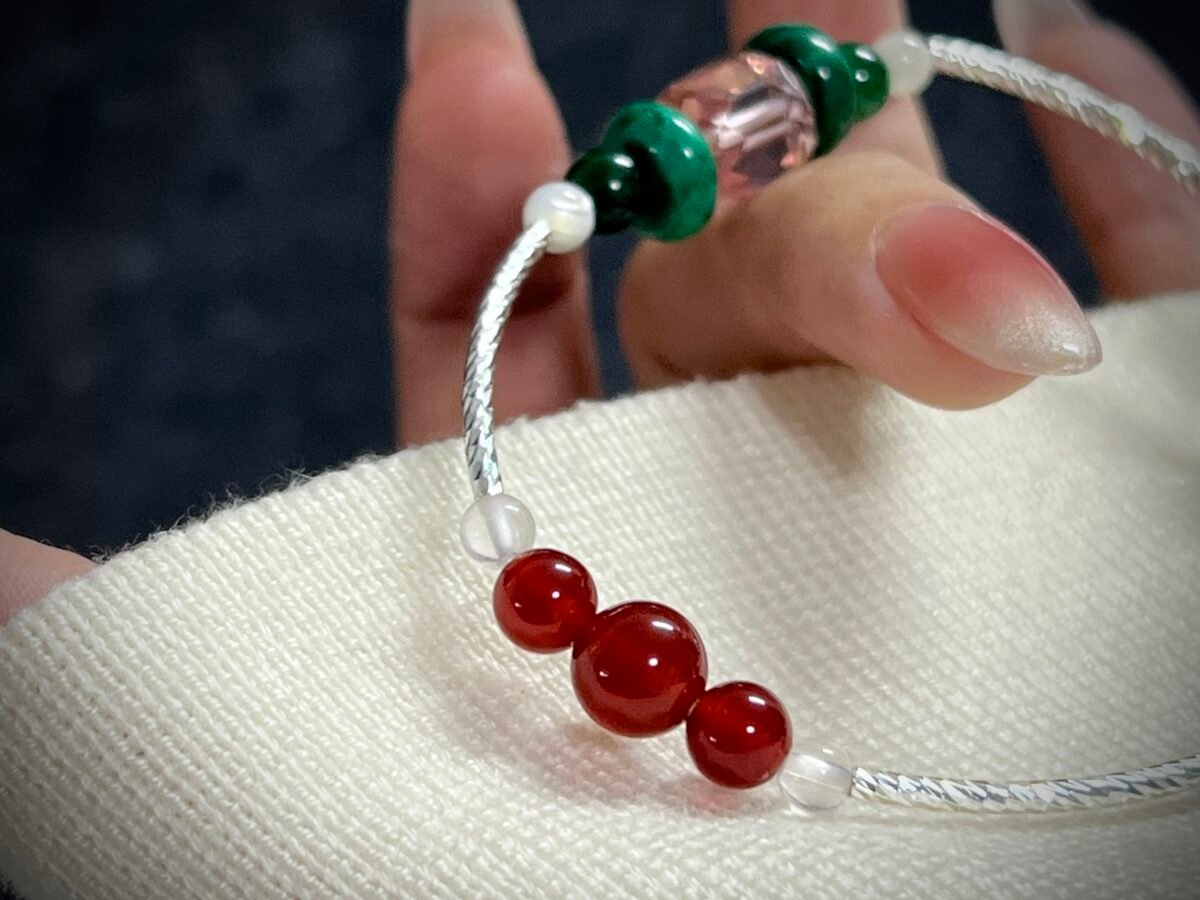 Passionate Red Agate and Malachite