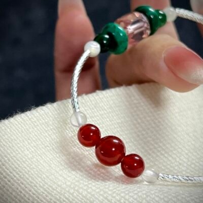 Passionate Red Agate and Malachite