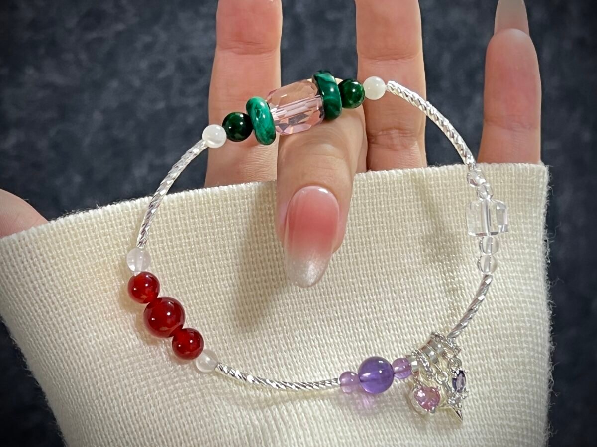 Passionate Red Agate and Malachite