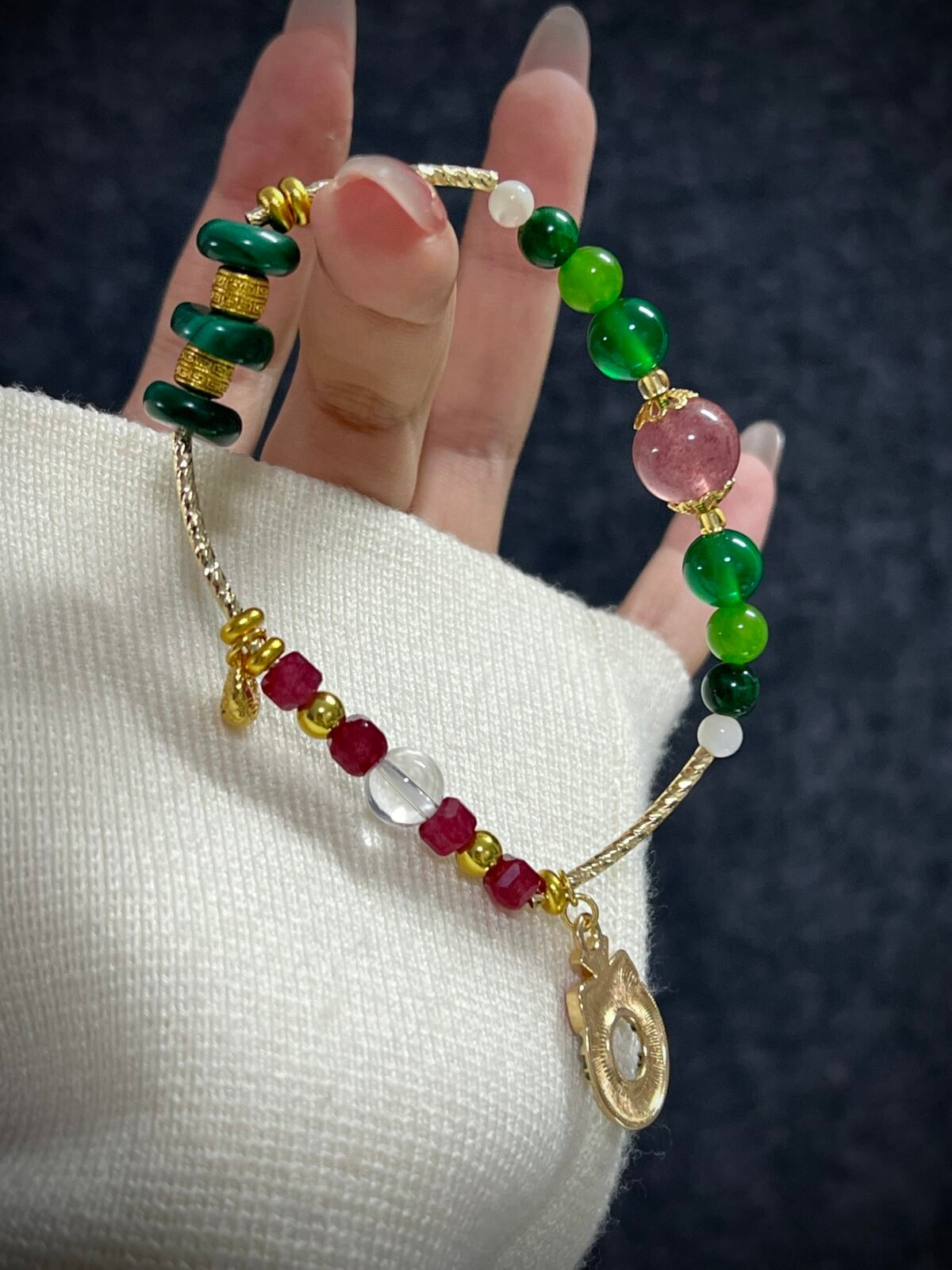 Christmas Special Edition Malachite Bracelet