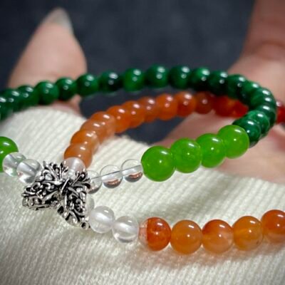 Growth Symbol Green Agate for Christmas