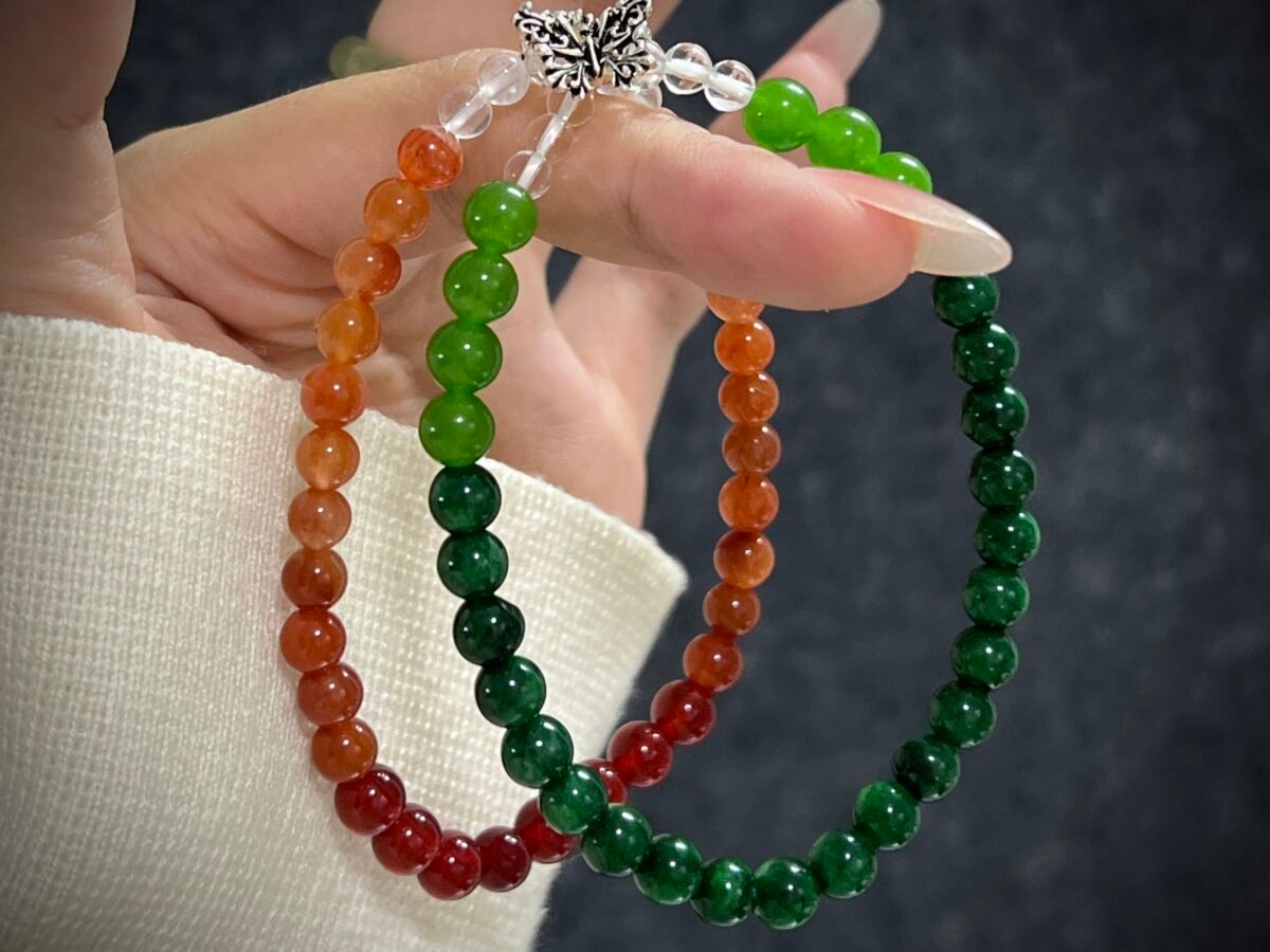 Growth Symbol Green Agate for Christmas