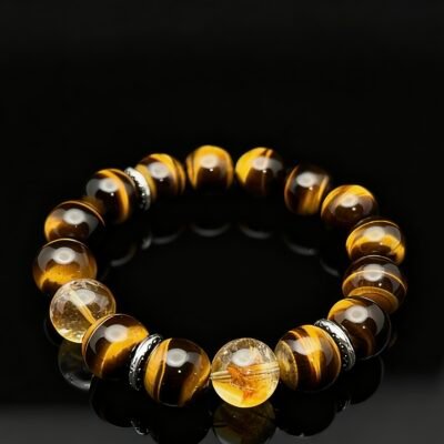 The Eye of the Brave — Tiger’s Eye crystal& Citrine