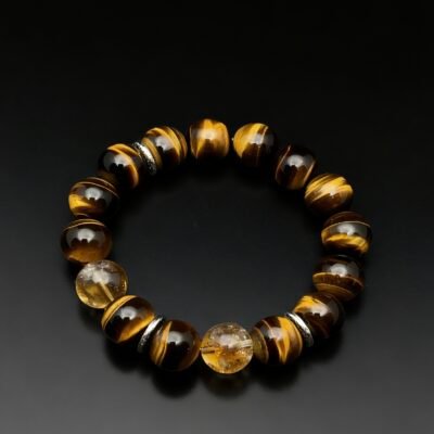 The Eye of the Brave — Tiger’s Eye crystal& Citrine