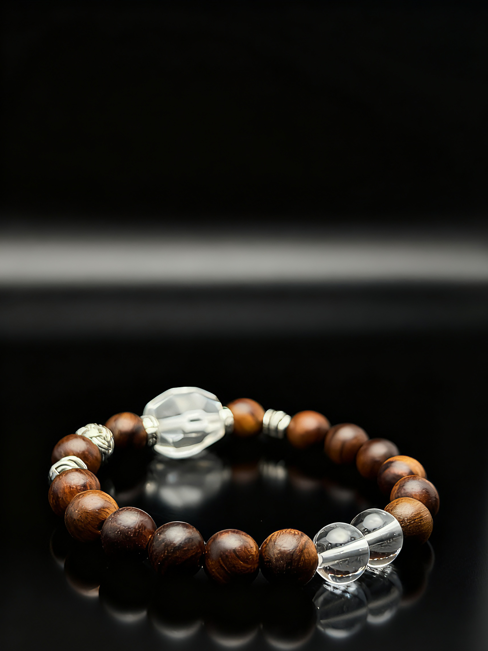 Aroma Grace — Sandalwood Bracelet with 925 Silver